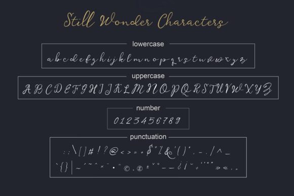 Still Wonder Font Poster 12