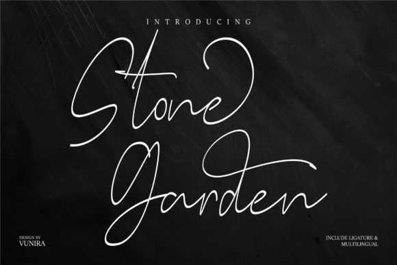 Stone Garden Font Poster 1