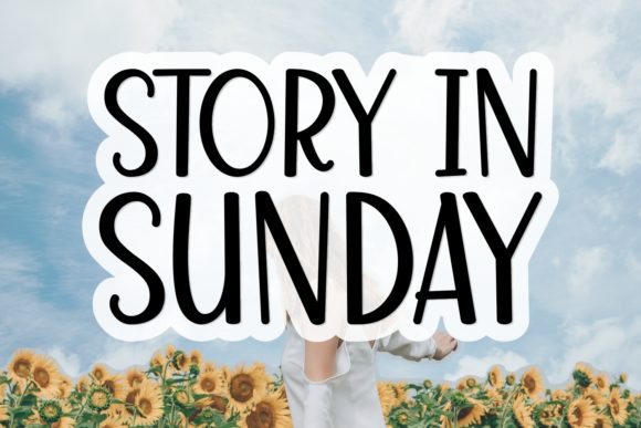 Story in Sunday Font Poster 1