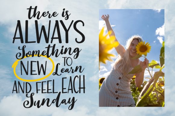 Story in Sunday Font Poster 3