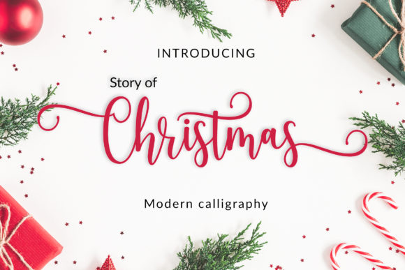 Story of Christmas Font Poster 1