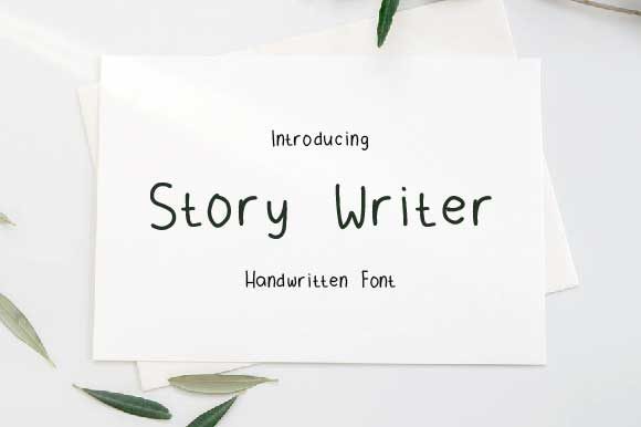 Story Writer Font Poster 1