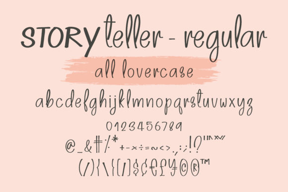 Storyteller Font Poster 9