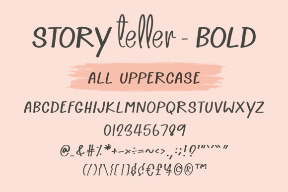 Storyteller Font Poster 10