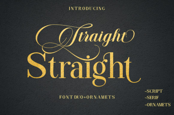 Straight Font Poster 1