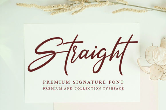 Straight Font Poster 1