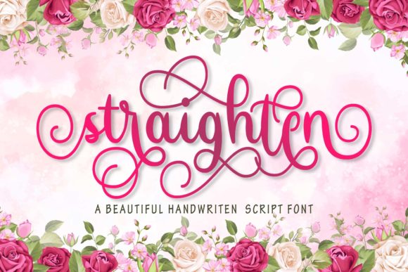 Straighten Font Poster 1