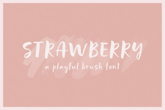 Strawberry Font Poster 1