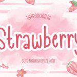 Strawberry Font Poster 1