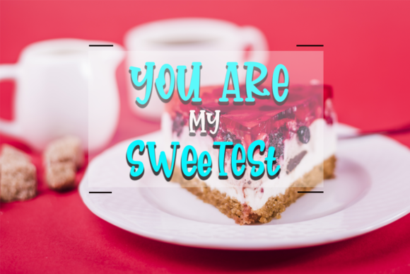 Strawberry Cheesecake Font Poster 5