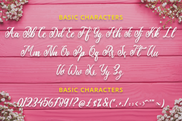 Strawberry Swirl Font Poster 2