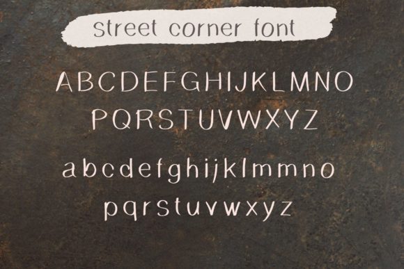 Street Corner Font Poster 6