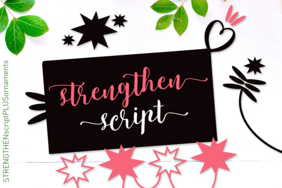 Strengthen Script Font Poster 1