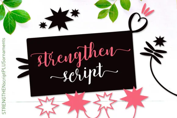 Strengthen Script Font Strengthen Script Font Poster 1
