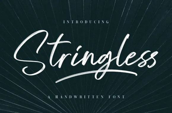 Stringless Font Stringless Font Poster 1