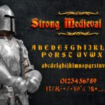 Strong Medieval Font Poster 1