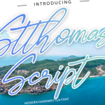 Stthomas Script Font Poster 1