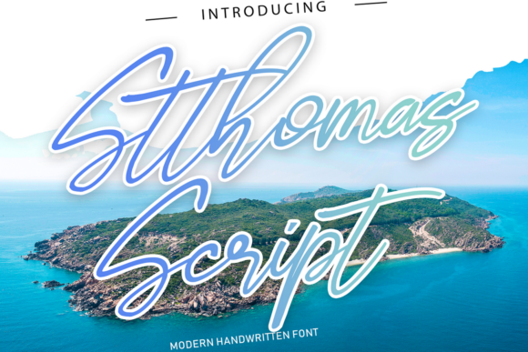 Stthomas Script Font Poster 1