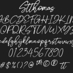 Stthomas Script Font Poster 4