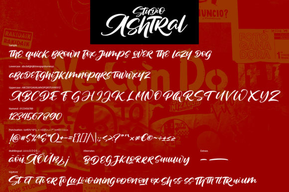 Studio Ashtral Font Poster 5