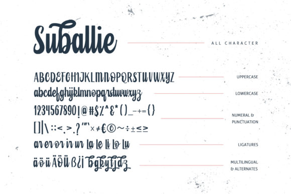 Suballie Font Poster 6