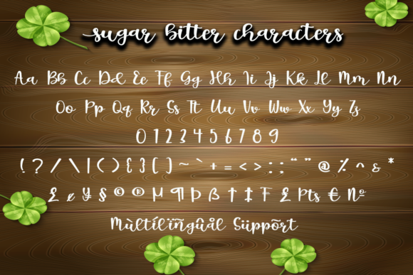 Sugar Bitter Font Poster 6