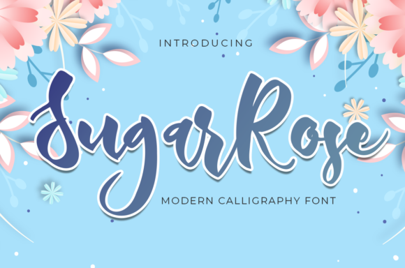 Sugar Rose Font Poster 1