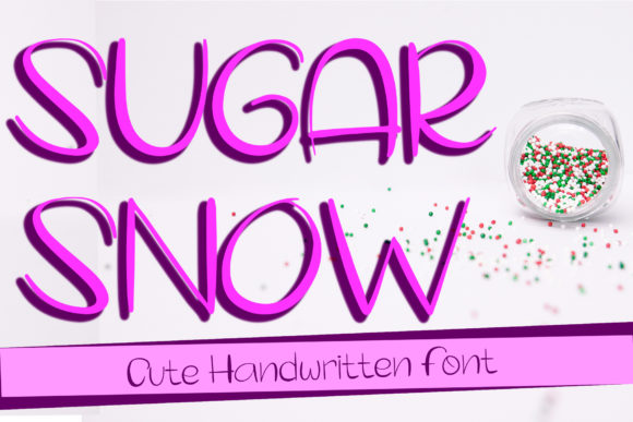 Sugar Snow Font Poster 1