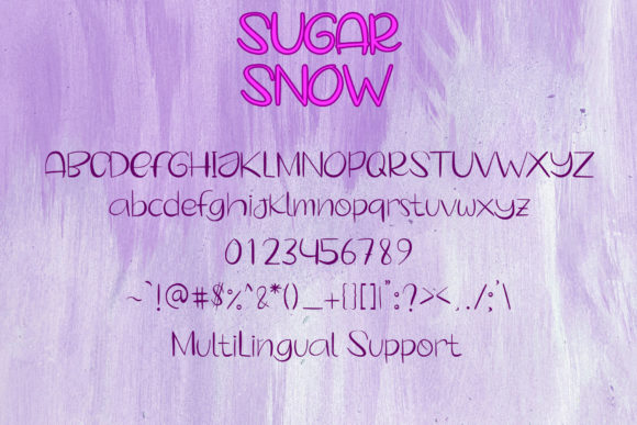 Sugar Snow Font Poster 6