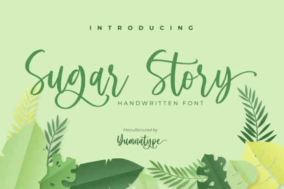 Sugar Story Font Sugar Story Font Poster 1