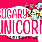 Sugary Unicorn Font Poster 1