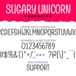 Sugary Unicorn Font Poster 5