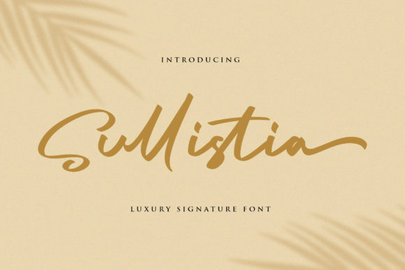 Sullistia Font Poster 1