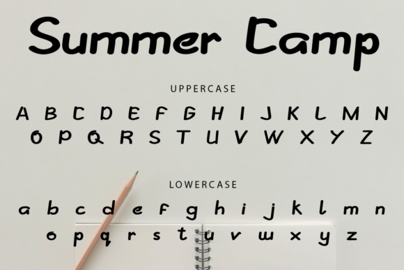 Summer Camp Font Poster 3