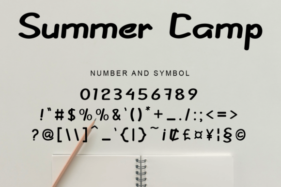 Summer Camp Font Poster 4