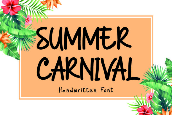 Summer Carnival Font Poster 1