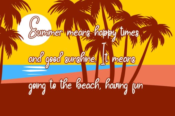 Summer Dream Font Poster 2