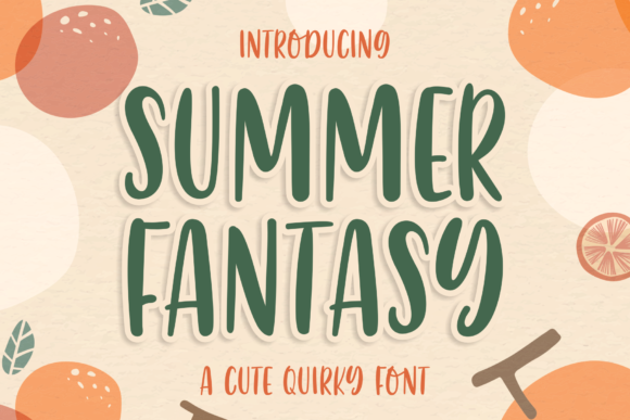 Summer Fantasy Font Poster 1