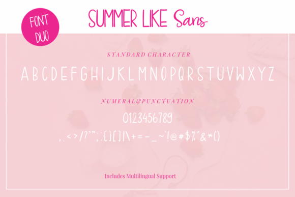 Summer Like Font Poster 13