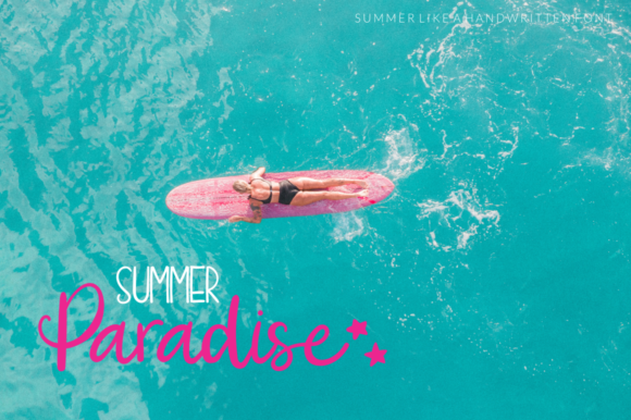 Summer Like Font Poster 8