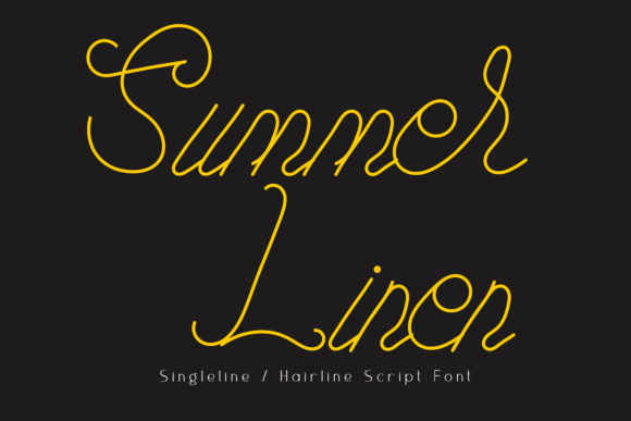 Summer Linen Font Poster 1
