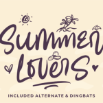 Summer Lovers Font Poster 1