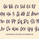 Summer Lovers Font Poster 10