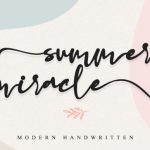 Summer Miracle Font Poster 1