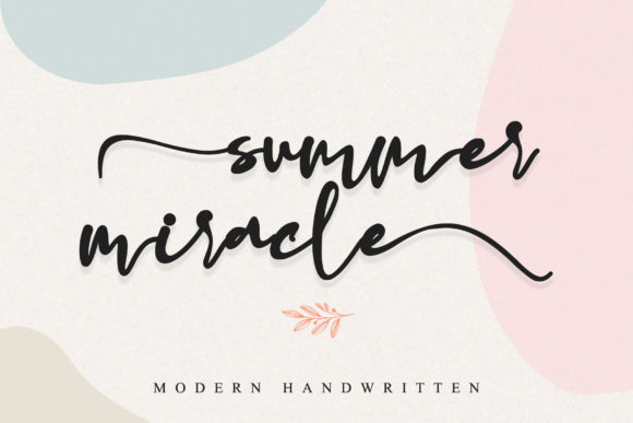 Summer Miracle Font Poster 1