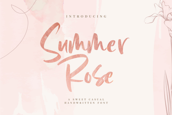 Summer Rose Font Poster 1