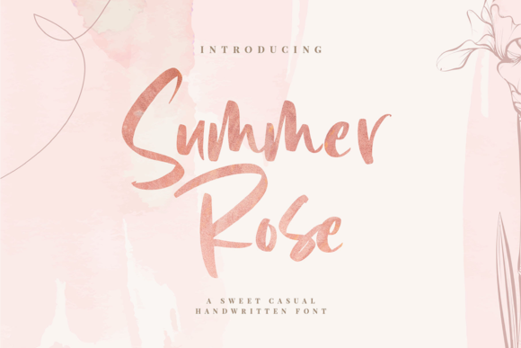 Summer Rose Font Summer Rose Font Poster 1