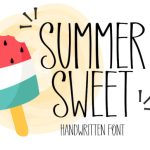 Summer Sweet Font Poster 1