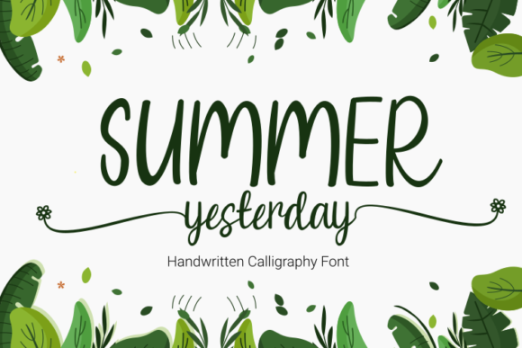 Summer Yesterday Font Poster 1