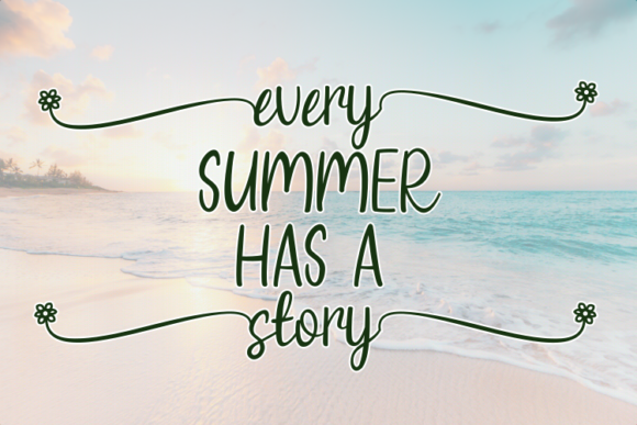 Summer Yesterday Font Poster 4